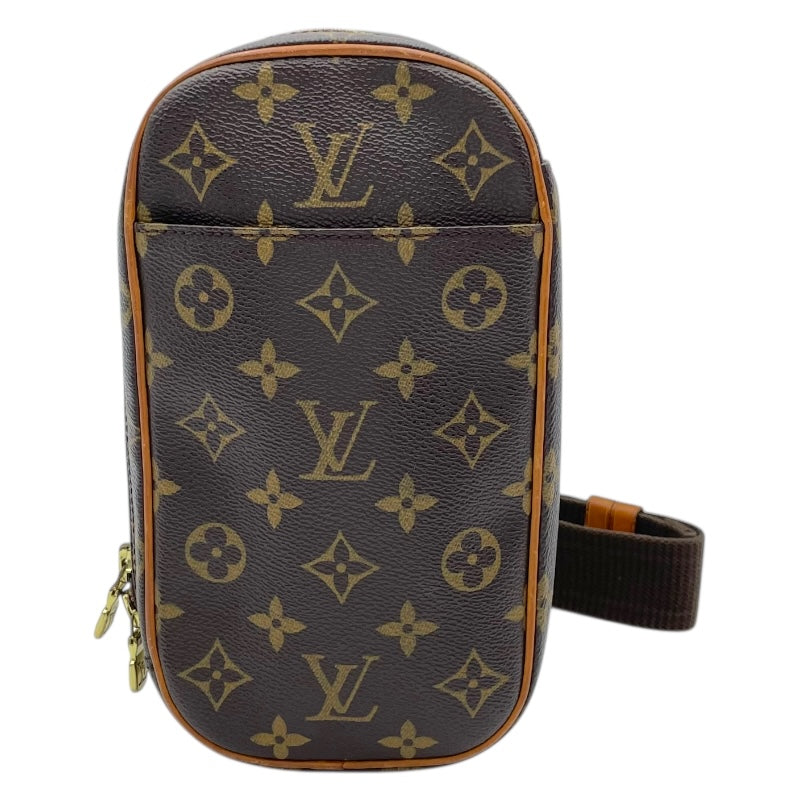 ルイ・ヴィトン LOUIS VUITTON ポシェット・ガンジュ M51870  ブラウン モノグラムキャンバス ユニセックス ショルダーバッグ ルイ・ヴィトン LOUIS VUITTON ポシェット・ガンジュ M51870 ブラウン