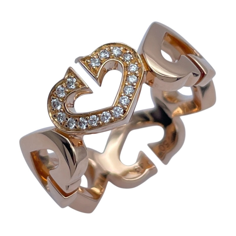 カルティエ Cartier Cハートダイヤリング ピンクゴールド 750