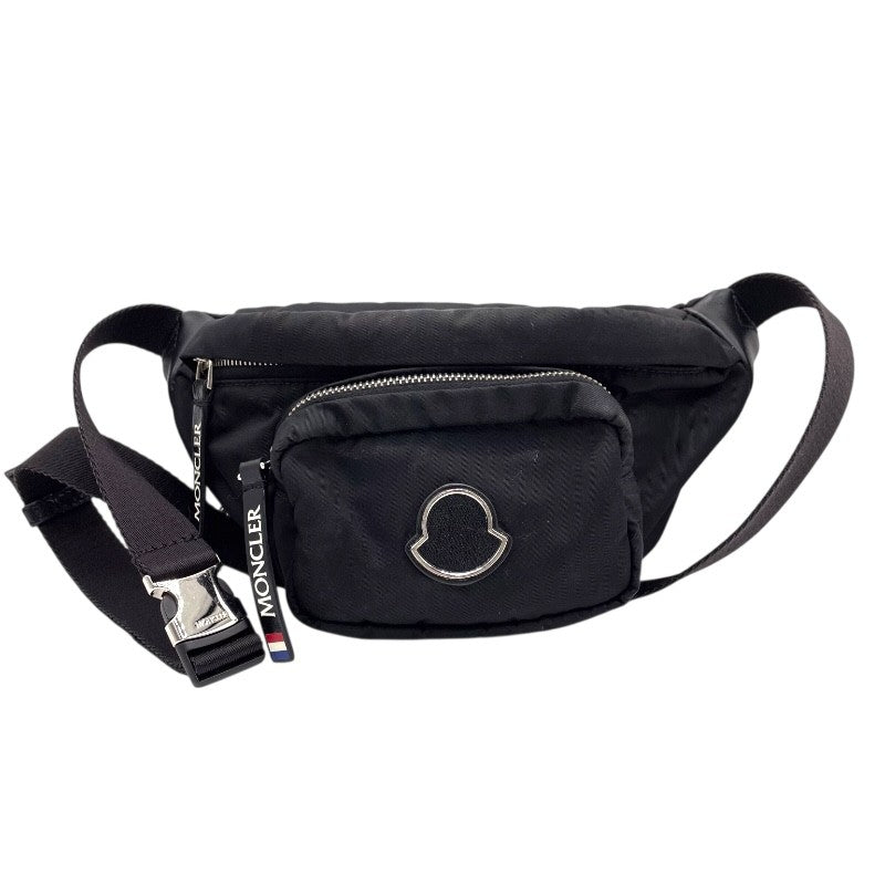 モンクレール MONCLER ボディバッグ ブラック×SV金具 ナイロン ユニ