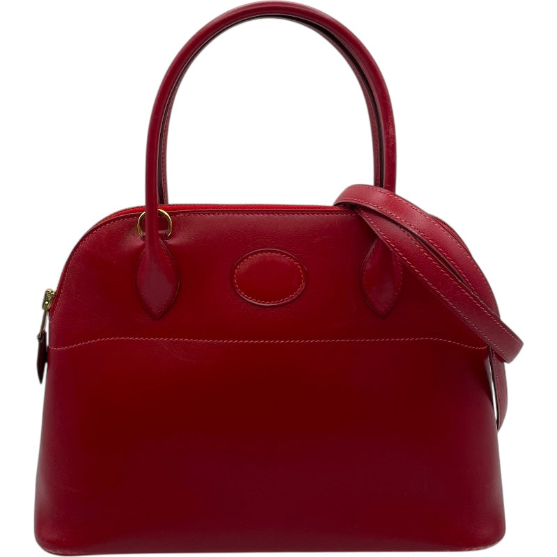 エルメス HERMES ボリード27 〇X刻 ルージュヴィフ GD金具 ボックスカーフ レディース ショルダーバッグ エルメス HERMES ボリード27 〇X刻 ルージュヴィフ GD金具 ボックス