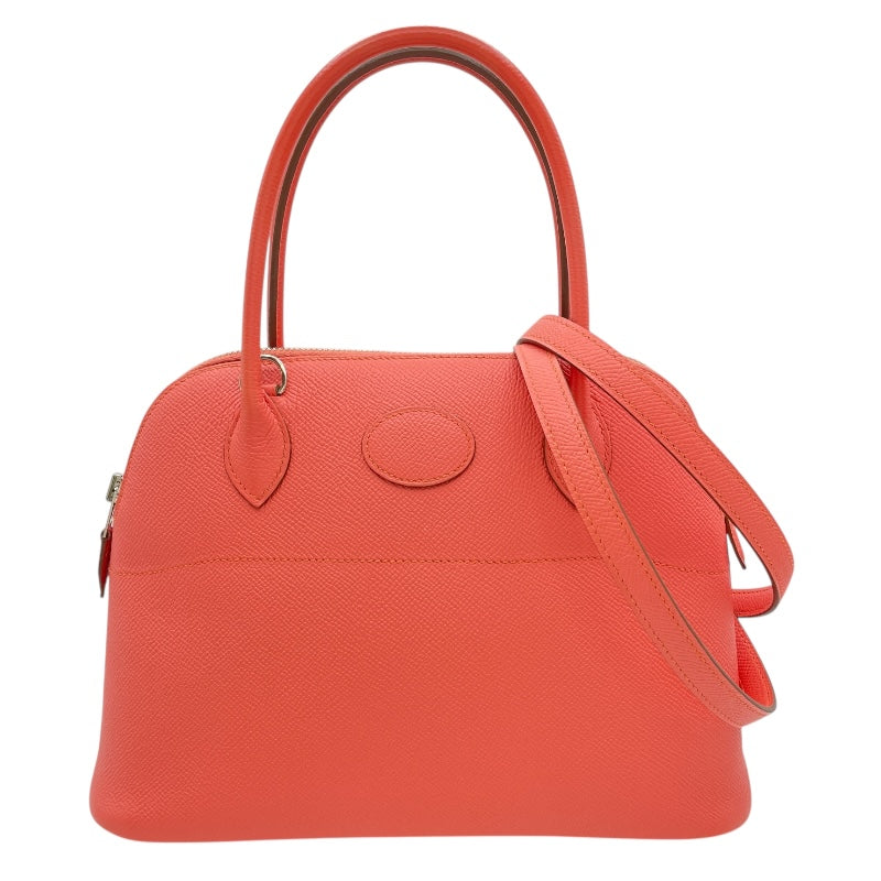 エルメス HERMES ボリード27 □R刻印 フラミンゴ シルバー金具 エプソン レディース ハンドバッグ エルメス HERMES ボリード27 □R刻印 フラミンゴ シルバー金具