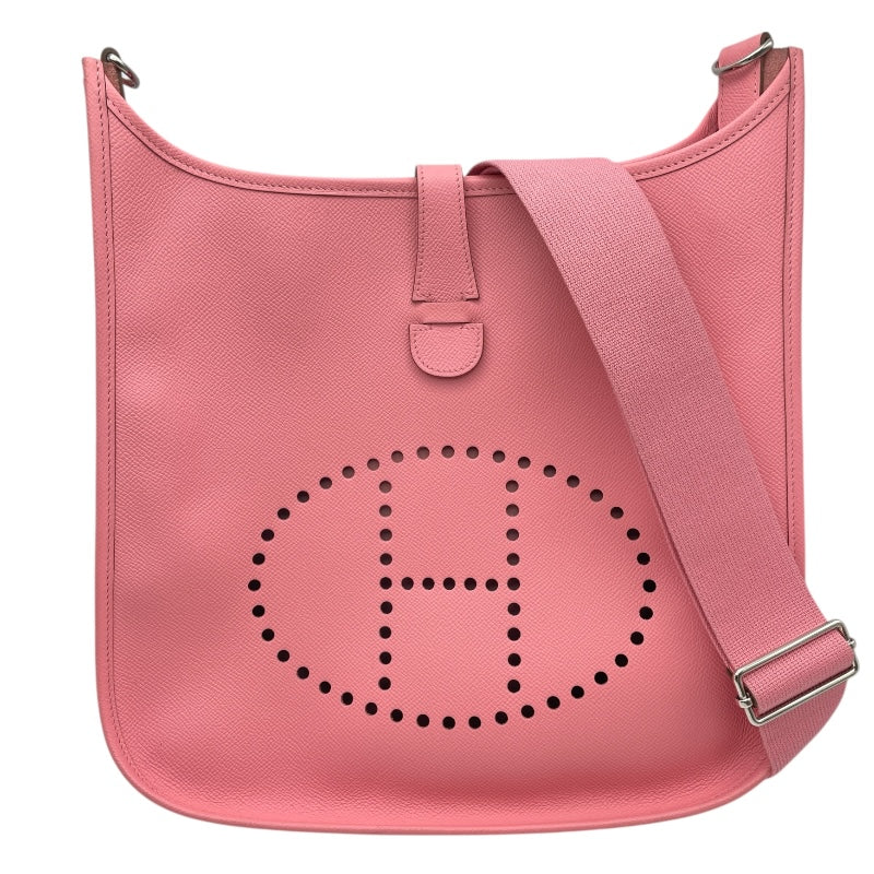 エルメス HERMES エヴリン3GM □R刻印 ローズコンフェッティ シルバー金具 エプソン レディース ショルダーバッグ エルメス HERMES エヴリン3GM □R刻印 ローズコンフェッティ シルバー