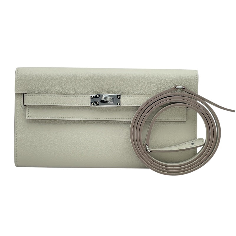 エルメス HERMES ケリートゥーゴー W刻 ホワイト SV金具 エバーカラー レディース ショルダーバッグ エルメス HERMES ケリートゥーゴー W刻 ホワイト SV金具 エバーカラー