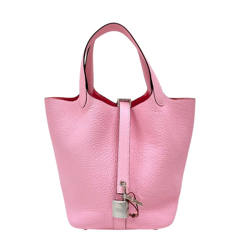 uchanHERMES ピコタンロック PM ローズサクラ エルメス HERMES ピコタンロックPM K刻 ローズサクラ シルバー金具