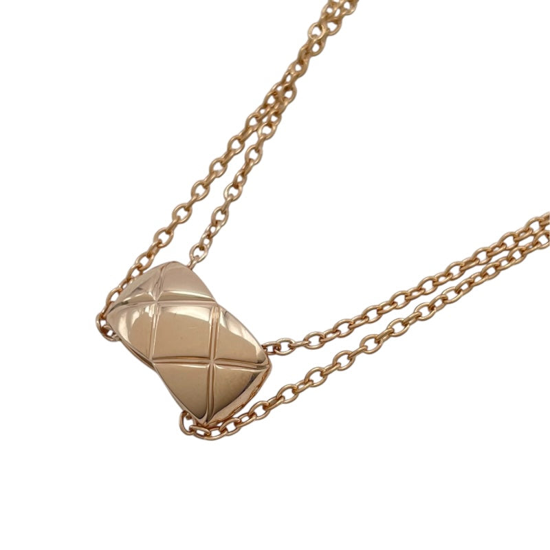 シャネル CHANEL ココクラッシュネックレス ピンクゴールド Au750