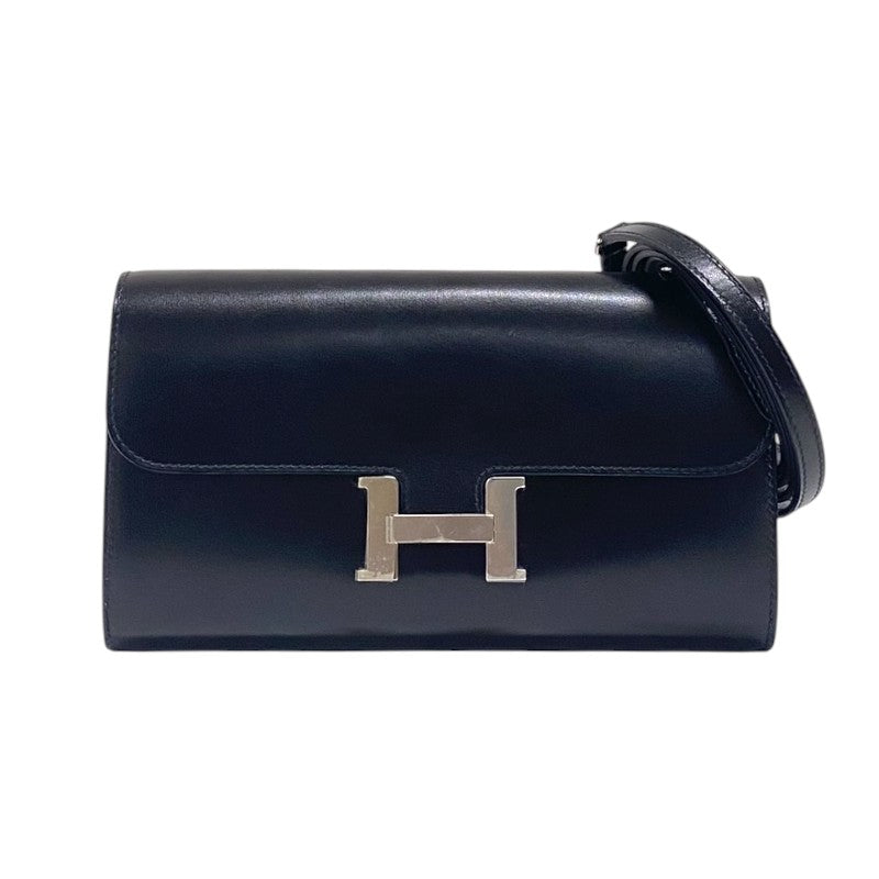 エルメス HERMES コンスタンストゥーゴー W刻印 ブラック シルバー金具 ボックスカーフ レディース ショルダーバッグ エルメス HERMES コンスタンストゥーゴー W刻印 ブラック シルバー金具