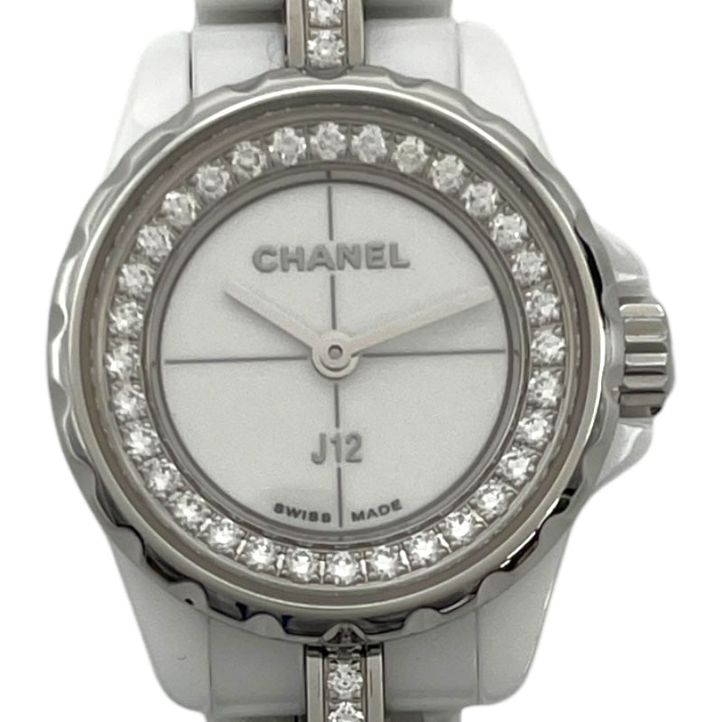 シャネル CHANEL J12 XS 19MM H5238 ホワイト セラミック/SS クオーツ