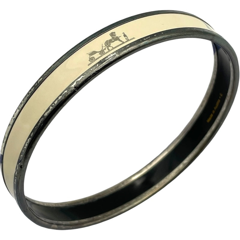 エルメス HERMES カレーシュ エマイユ クリーム エナメル・メタル