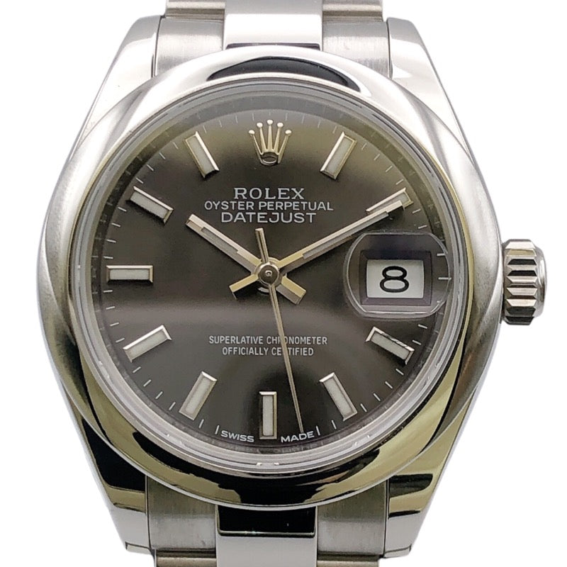 ロレックス ROLEX デイトジャスト28  279160 ダークグレー SS 自動巻き レディース 腕時計 ロレックス ROLEX デイトジャスト28ダークグレー 279160 ダークグレー