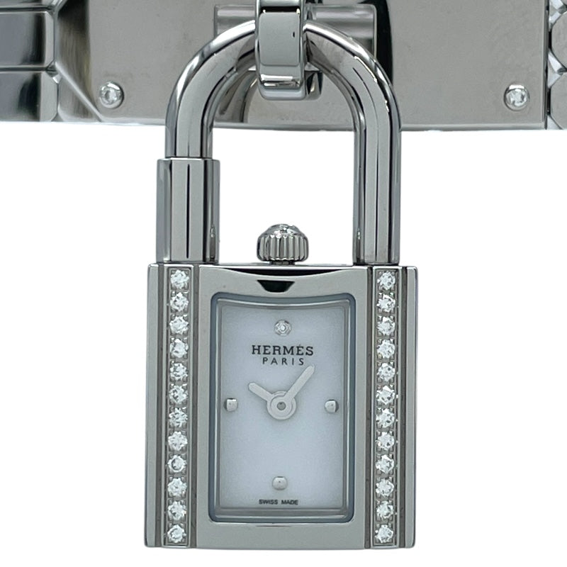エルメスケリー時計のみ　4点 エルメス HERMES ケリーウォッチミニ KE4.130 ホワイト SS クオーツ