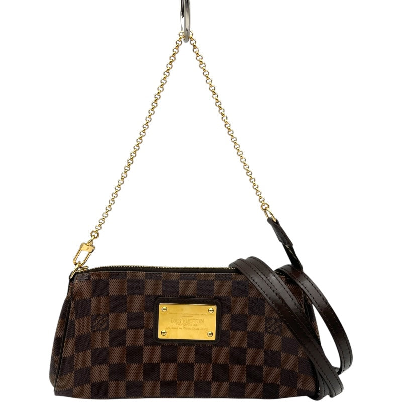 ルイ・ヴィトン LOUIS VUITTON エヴァ N55213 ブラウン ダミエ 
