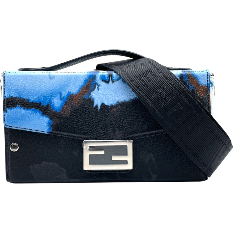 フェンディ FENDI ソフトトランクバゲット 7VA565 ブラック/ブルー SV