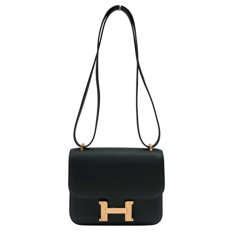 エルメス HERMES コンスタンス3ミニ Z刻 ブラック ピンクゴールド金具 エプソン レディース ショルダーバッグ エルメス HERMES コンスタンス3ミニ W刻 ブラック ピンクゴールド金具