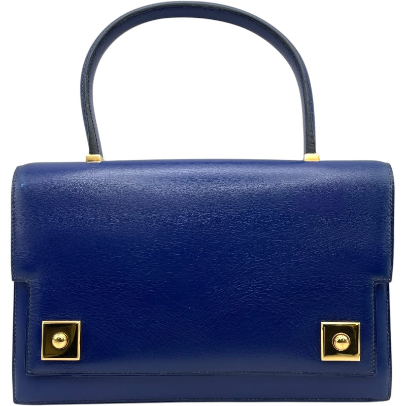 エルメス HERMES ピアノ 〇X刻 ブルー GD金具 ボックスカーフ