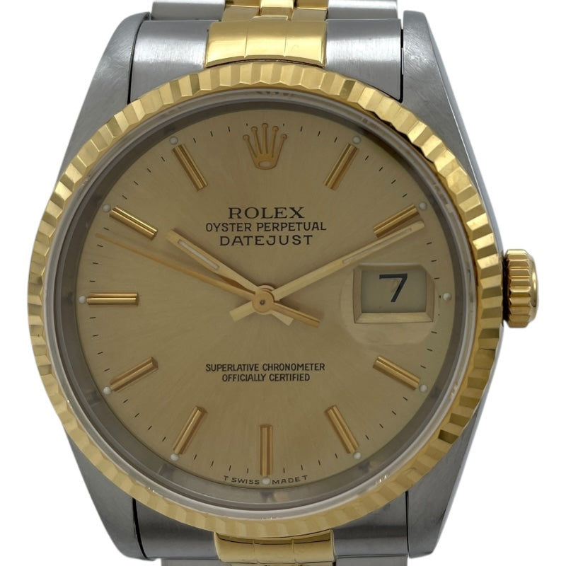 ロレックス ROLEX デイトジャスト 16233 ゴールド K18/SS 自動巻き ロレックス ROLEX デイトジャスト 16233 ゴールド K18/SS 自動巻き