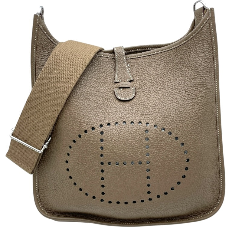 エルメス HERMES エヴリン3 PM D刻 エトゥープ SV金具 トリヨンクレマンス  レディース ショルダーバッグ エルメス HERMES エヴリン3 PM D刻 エトゥープ SV金具 トリヨン