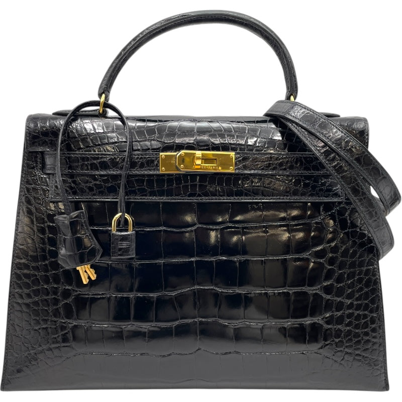 エルメス HERMES ケリー32 外縫い 〇Z刻印 (1996年製) ブラック エルメス HERMES ケリー32 外縫い 〇Z刻印 (1996年製) ブラック