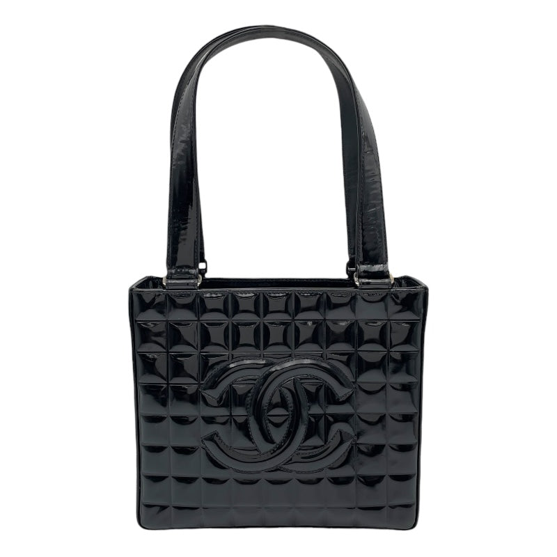 シャネル CHANEL チョコバー トートバッグ A17809 7番台 ブラック SV 