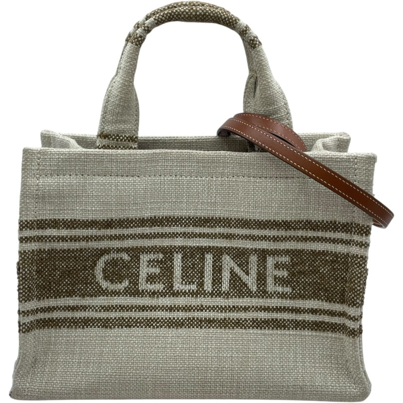 セリーヌ CELINE スモールカバタイス 199162 ベージュ リネン 