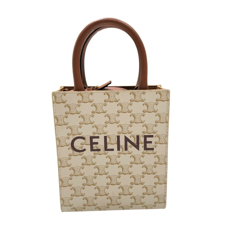 セリーヌ CELINE ミニバーティカルカバ 194372 アイボリーイボリー 
