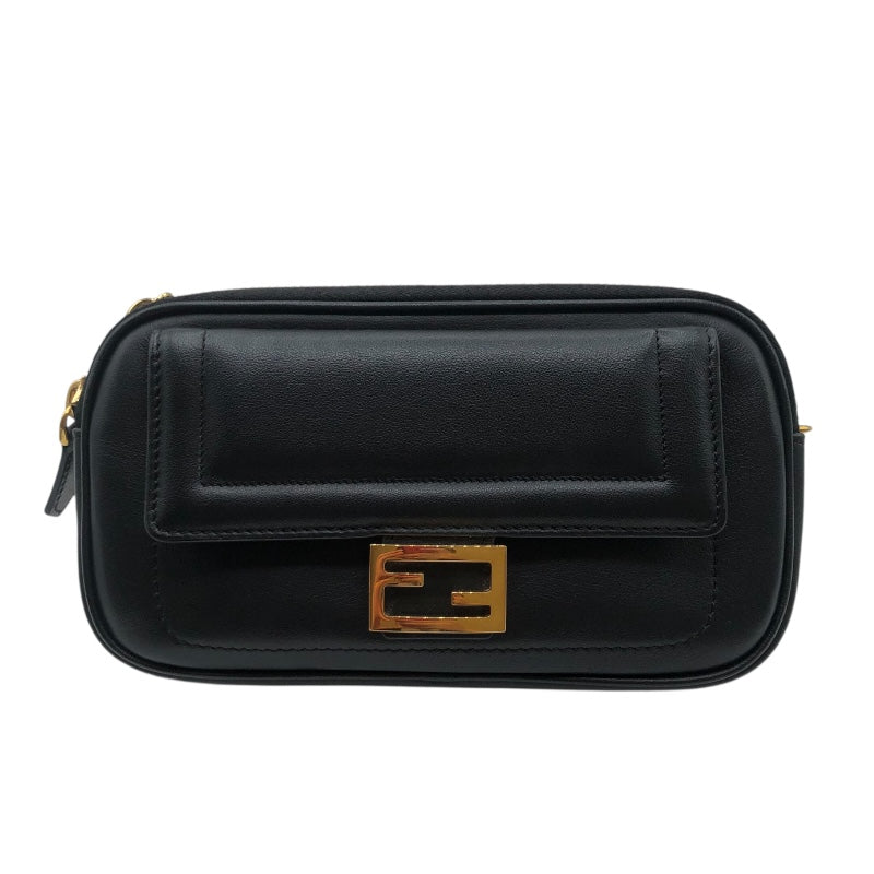 フェンディ FENDI EASY2 バゲット 8BS044 ブラック レザー レディース 