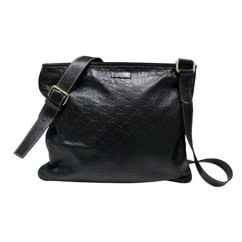 グッチ GUCCI グッチシマショルダー 201446 ブラック レザー ユニ