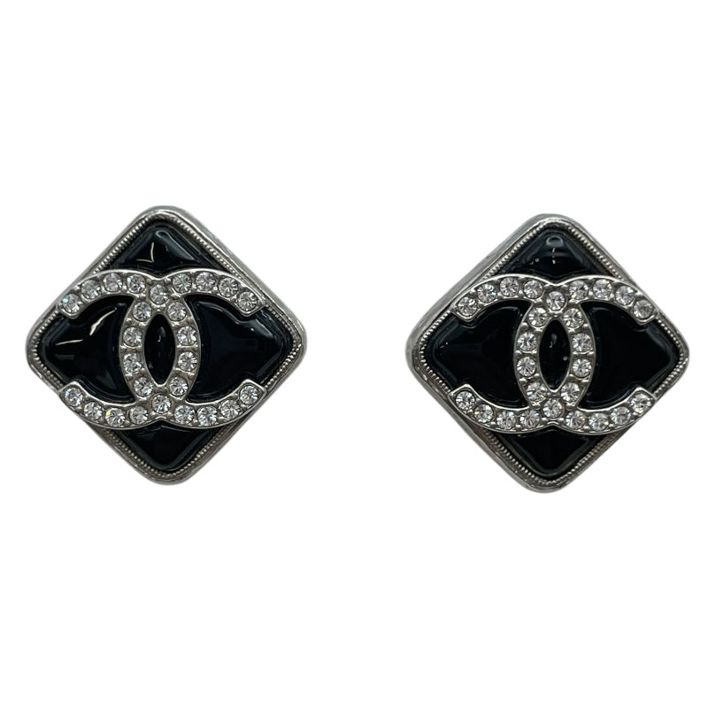 本物】シャネル CHANEL ラインストーン ココマーク ピアス ピンク 片耳