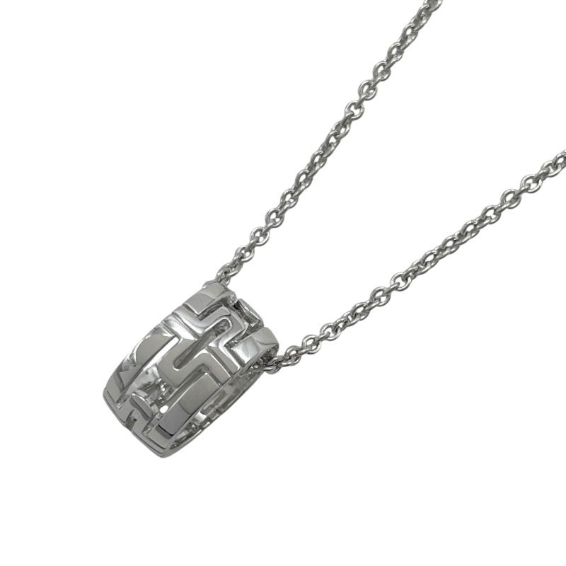 BVLGARI シルバー ネックレス ブルガリ BVLGARI オープンパレンテシネックレス ホワイトゴールド 750
