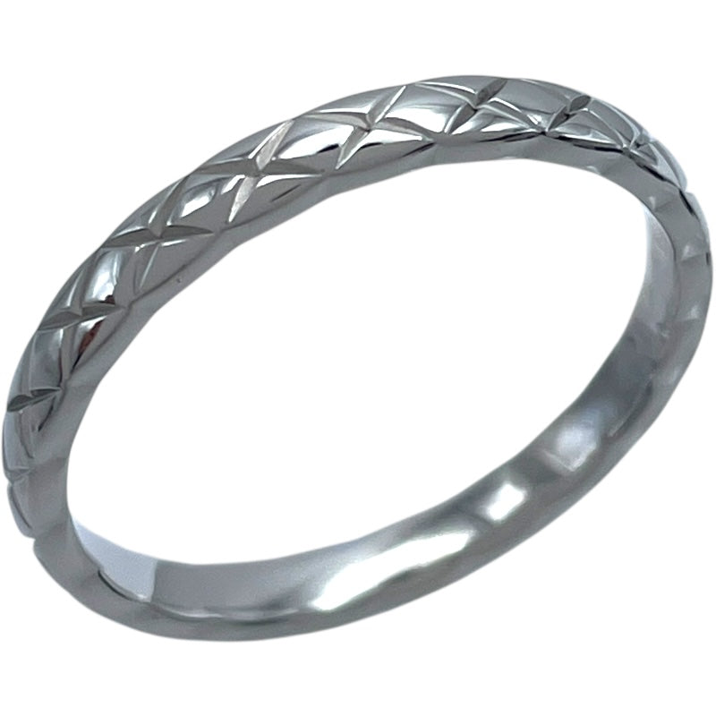 シャネル CHANEL ココクラッシュリングミニ プラチナ Pt950 ジュエリー