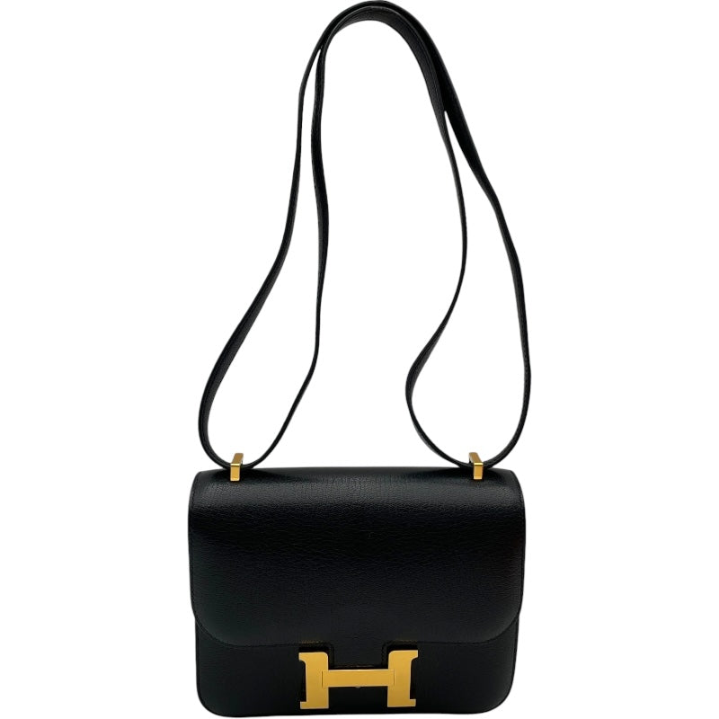 エルメス HERMES コンスタンス3 ミニ K刻 ブラック GD金具 シェーブル