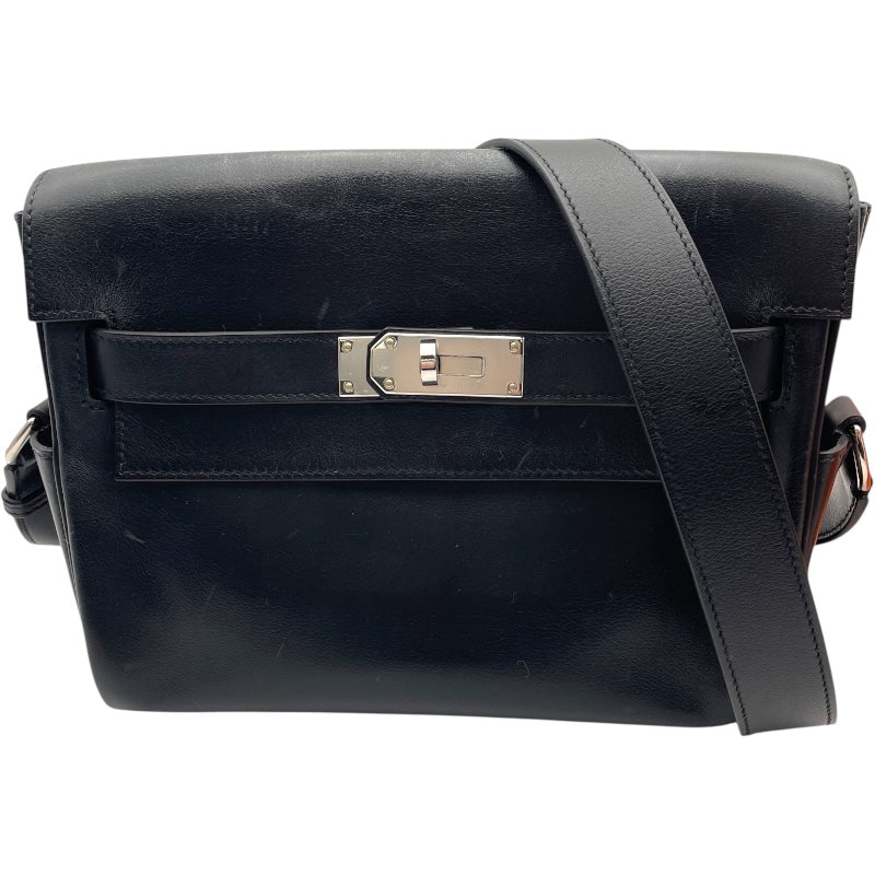HERMES(エルメス) ケリーメッセンジャーPM ブラック黒 エヴァーグレイン パラジウム金具 シルバー金具 B刻印 ショルダーバッグ 肩掛け 斜め掛け ユニセックス 40803003036【中古】【アラモード】 エルメス HERMES ケリーメッセンジャーPM B刻印 ブラック/SV金具