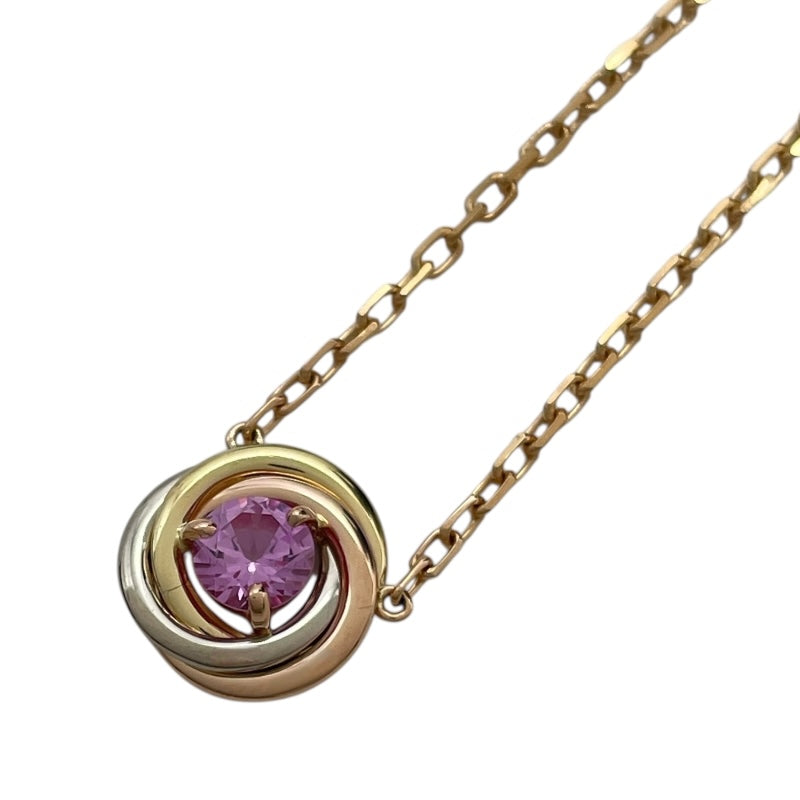 カルティエ Cartier トリニティネックレス ゴールド Au750/ピンク
