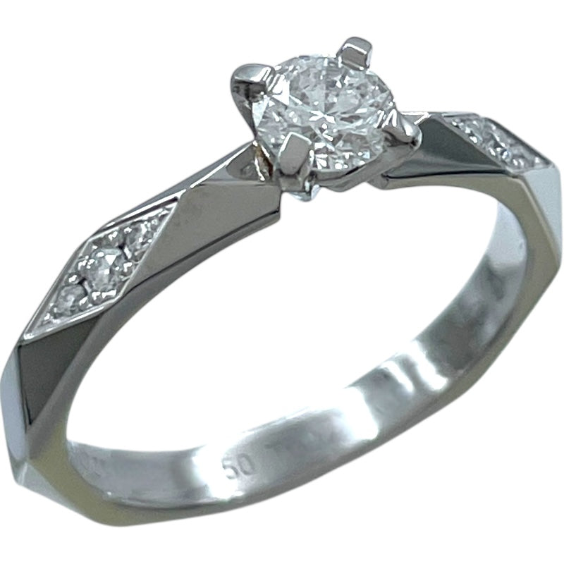 ブシュロン BOUCHERON ファセット ソリテール リング ハーフパヴェ