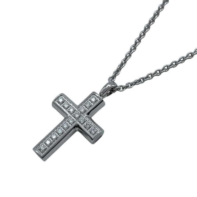 ★ブルガリ ラテンクロス ネックレス★ ブルガリ BVLGARI ラテンクロスネックレス ホワイトゴールド Au750