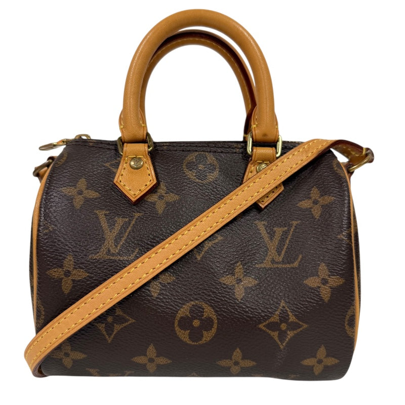 ルイ・ヴィトン LOUIS VUITTON ナノ・スピーディー M61252 ブラウン 