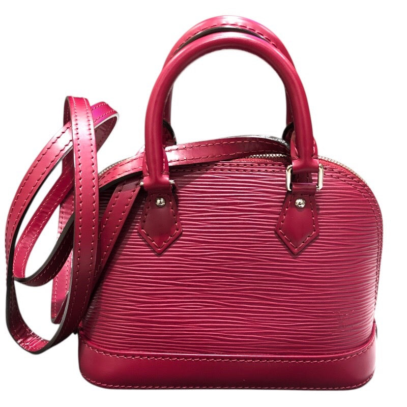 ルイ・ヴィトン LOUIS VUITTON ナノアルマ M50632 ピンク シルバー金具