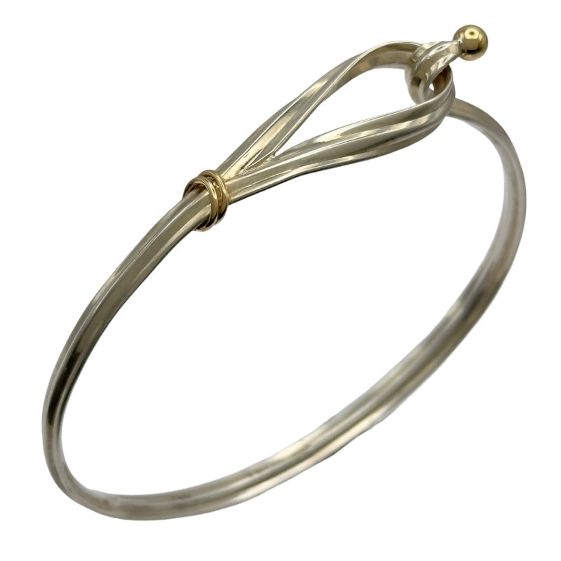 Tiffany & Co. バングル 925シルバー 750ゴールド ティファニー TIFFANY＆CO フックアイ バングル シルバー/ゴールド 925