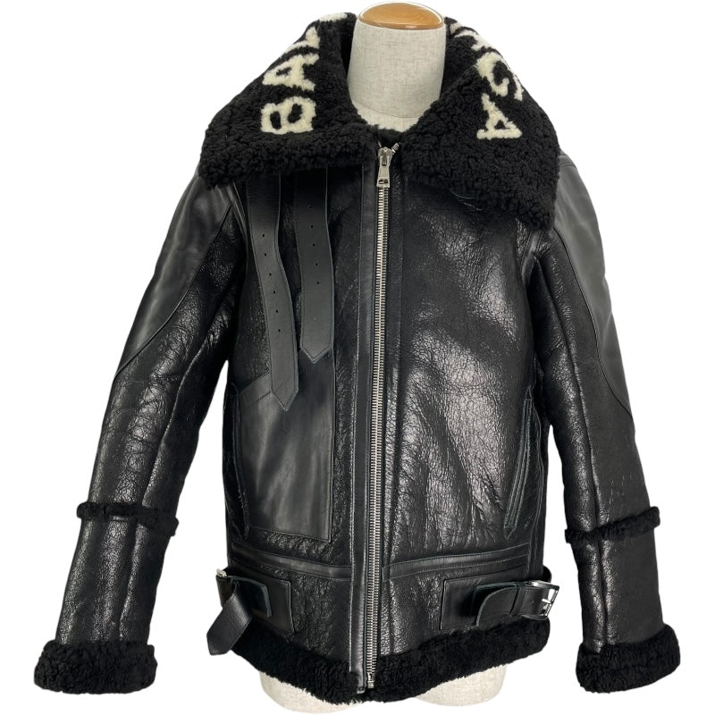 バレンシアガ BALENCIAGA ロゴデザインムートンジャケット 436548