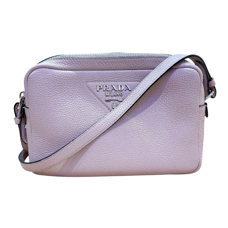 プラダ PRADA ヴィッテロダイノショルダー ピンク シルバー金具 プラダ PRADA ヴィッテロダイノショルダー ピンク シルバー金具