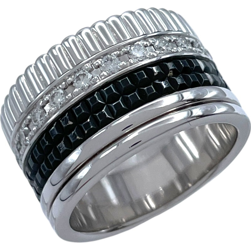 セール　BOUCHERON キャトルブラック♯47 ブシュロン BOUCHERON キャトルブラックラージトリング ホワイト