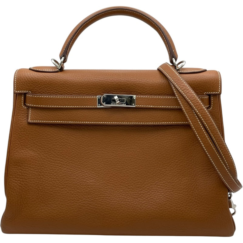 エルメス HERMES ケリー32 内縫い □I刻 ゴールド SV金具 トリヨン レディース ショルダーバッグ エルメス HERMES ケリー32 内縫い □I刻 ゴールド SV金具 トリヨン