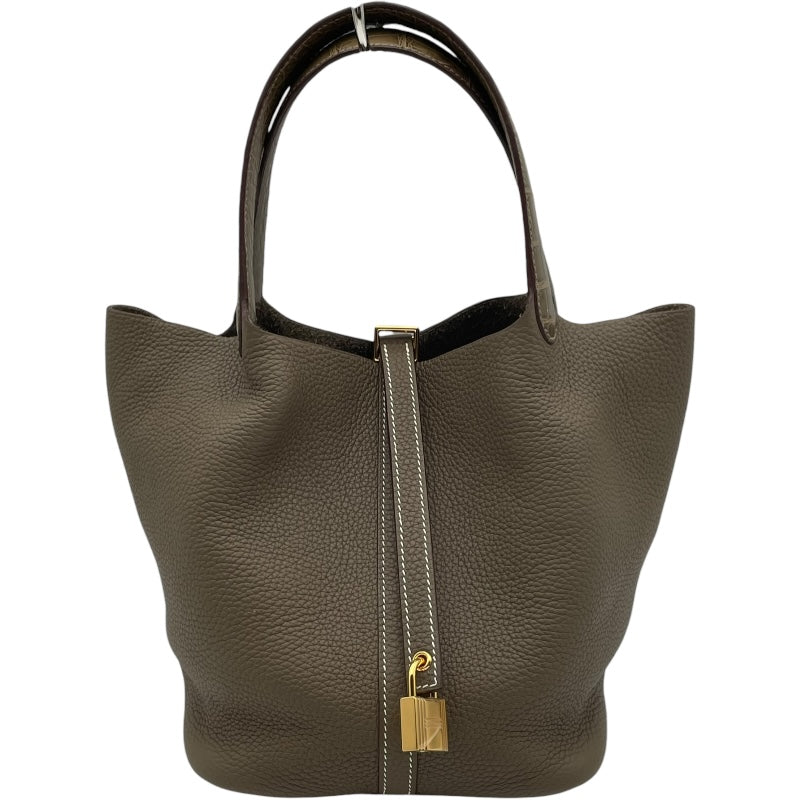 エルメス HERMES ピコタンロックMM タッチ Y刻 エトゥープ GD金具