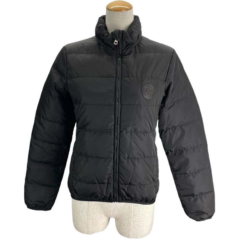 グッチ GUCCI レザーワッペンダウンジャケット 429854 ブラック