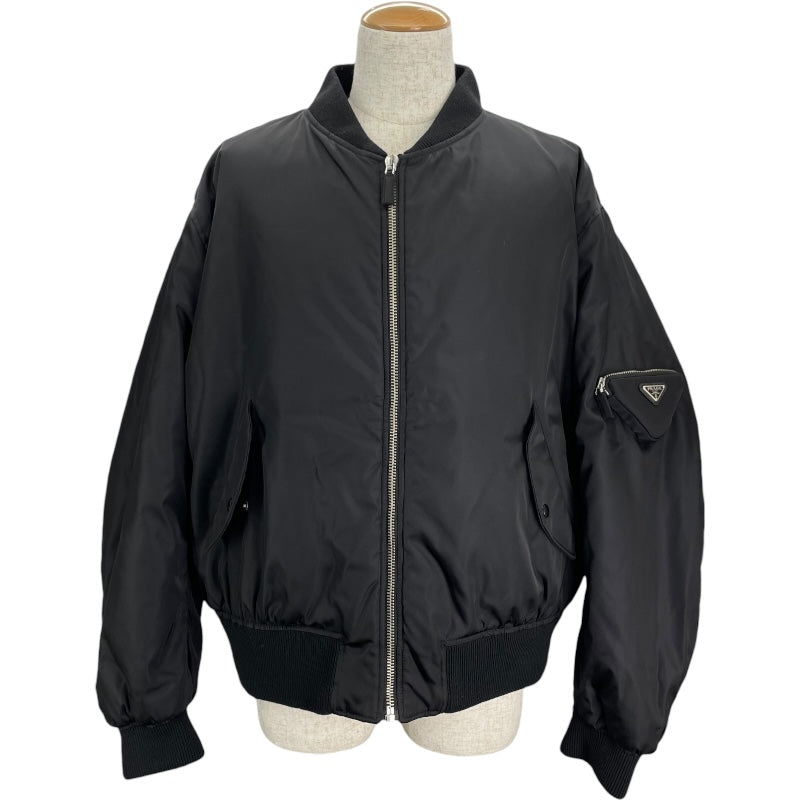 プラダ PRADA トライアングルロゴボンバージャケット SGB903 ブラック