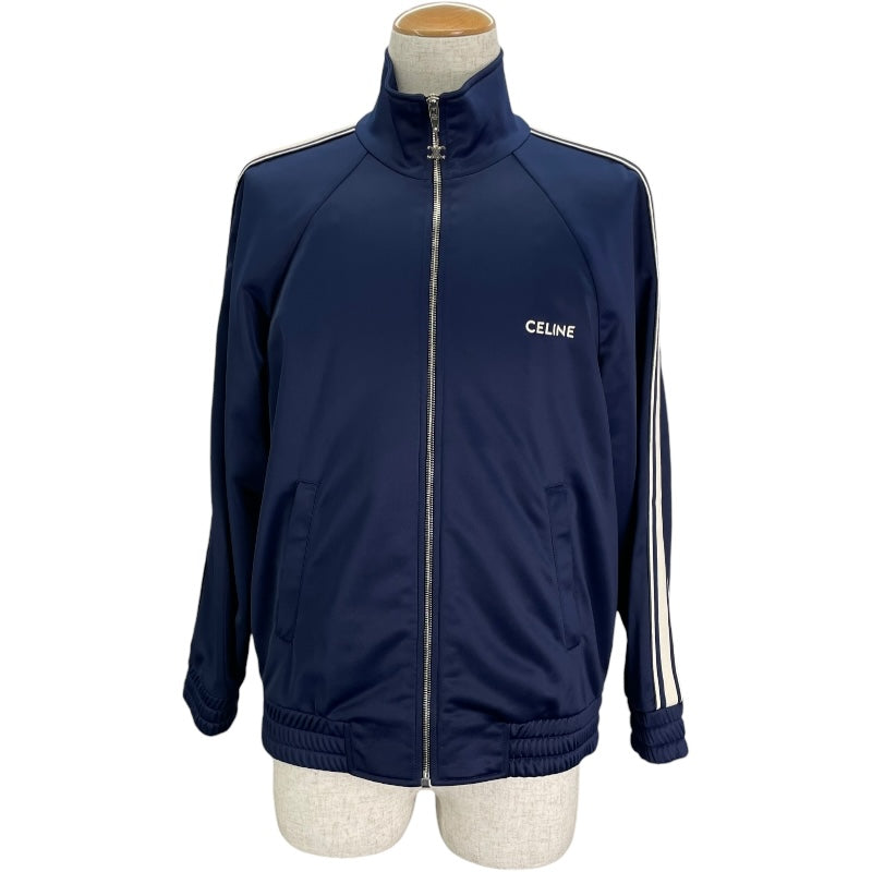 セリーヌ CELINE ロゴ刺繍トラックジャケット 2Y98E859w ネイビー
