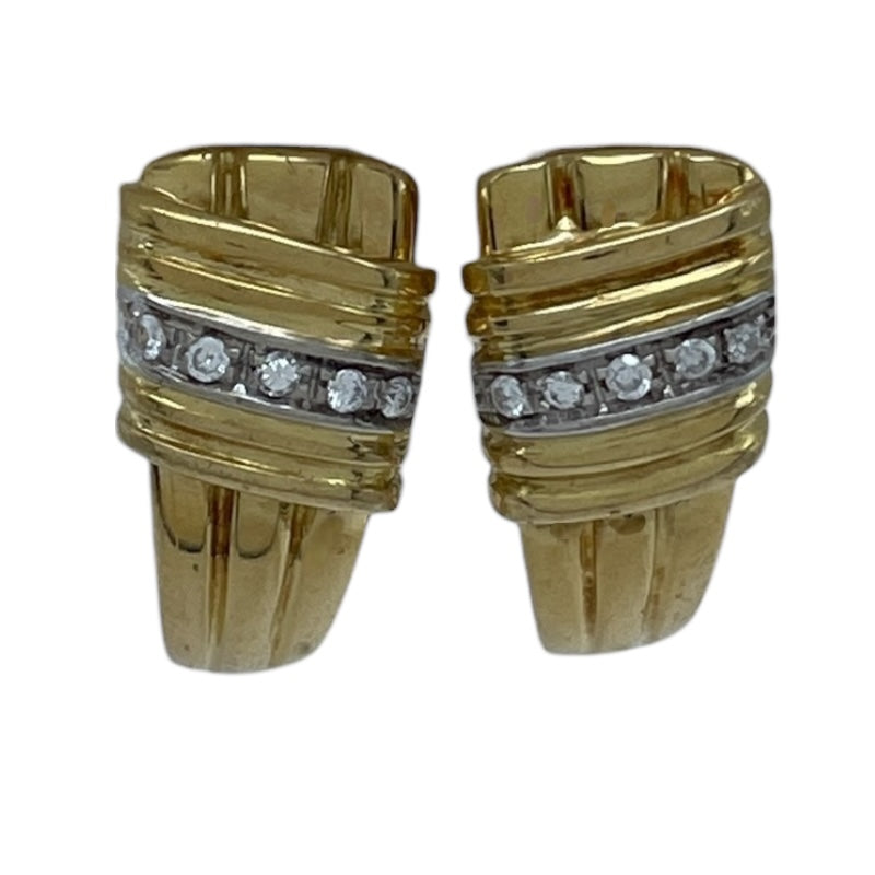 ダミアーニ DAMIANI イヤリング イエローゴールド Au750 ダイヤモンド