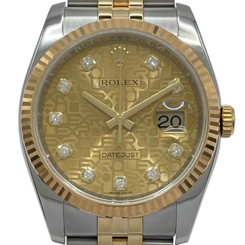 ロレックス ROLEX デイトジャスト36 ホリコン 116233G ゴールド K18/SS