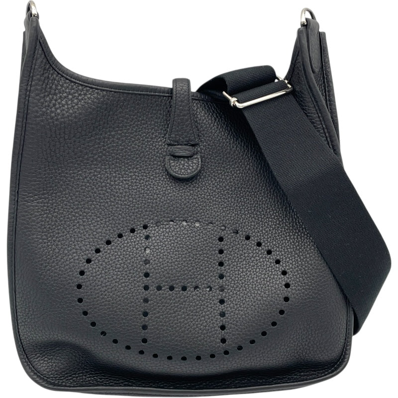 エルメス HERMES エヴリン3 PM □L刻 ブラック SV金具 トリヨン レディース ショルダーバッグ エルメス HERMES エヴリン3 PM □L刻 ブラック SV金具 トリヨン