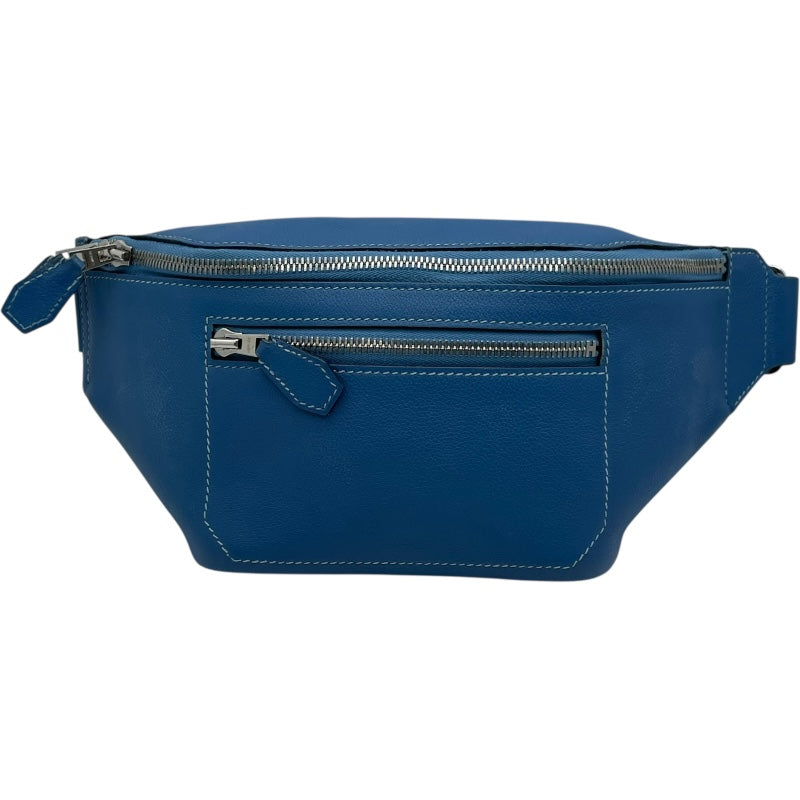 エルメス　シティスライド　ＰＭ エルメス HERMES シティスライドクロスPM C刻 アズール SV金具 エバー