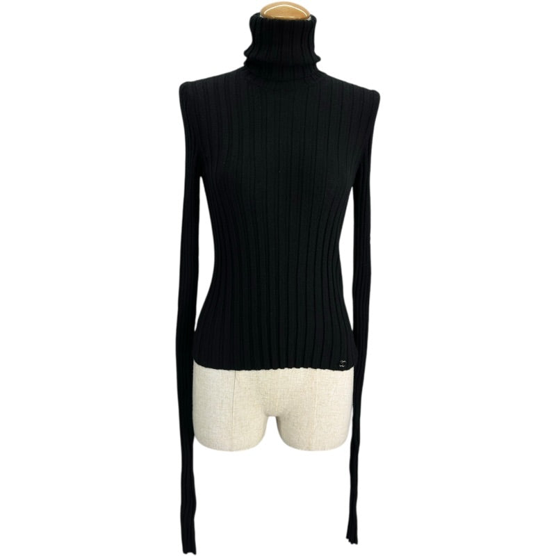 シャネル CHANEL タートルネックカシミヤセーター P24713 ブラック